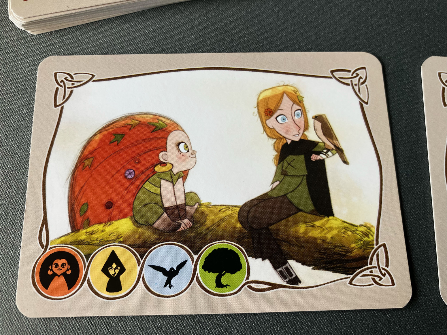 Detailansicht einer Spielkarte