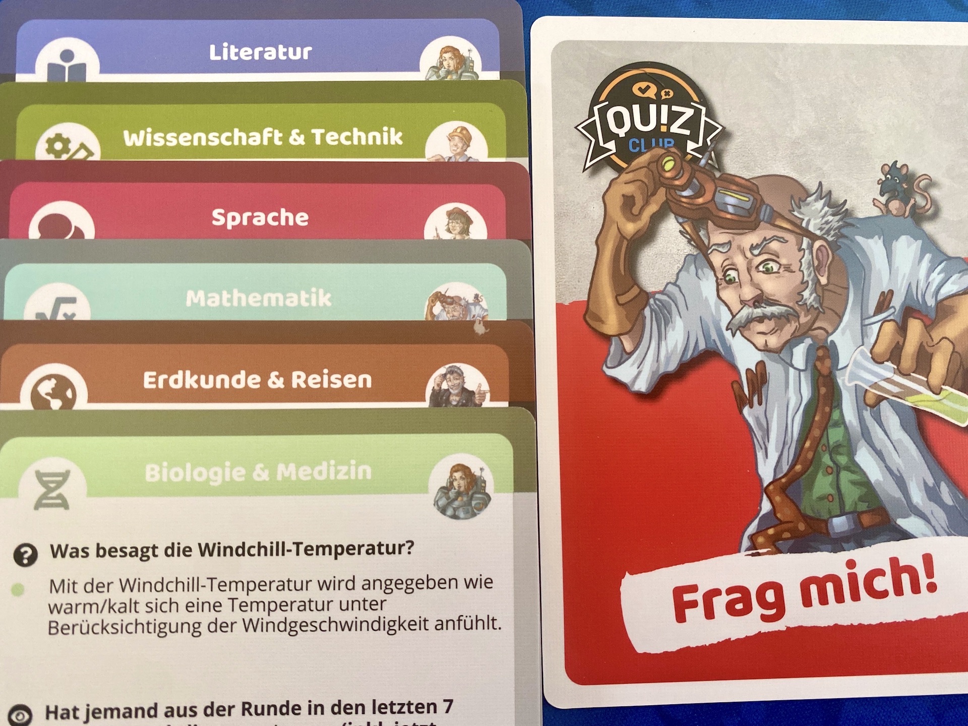 Fragen gibt es unter anderem aus den Bereichen Literatur, Wissenschaft und Technik und Sprache