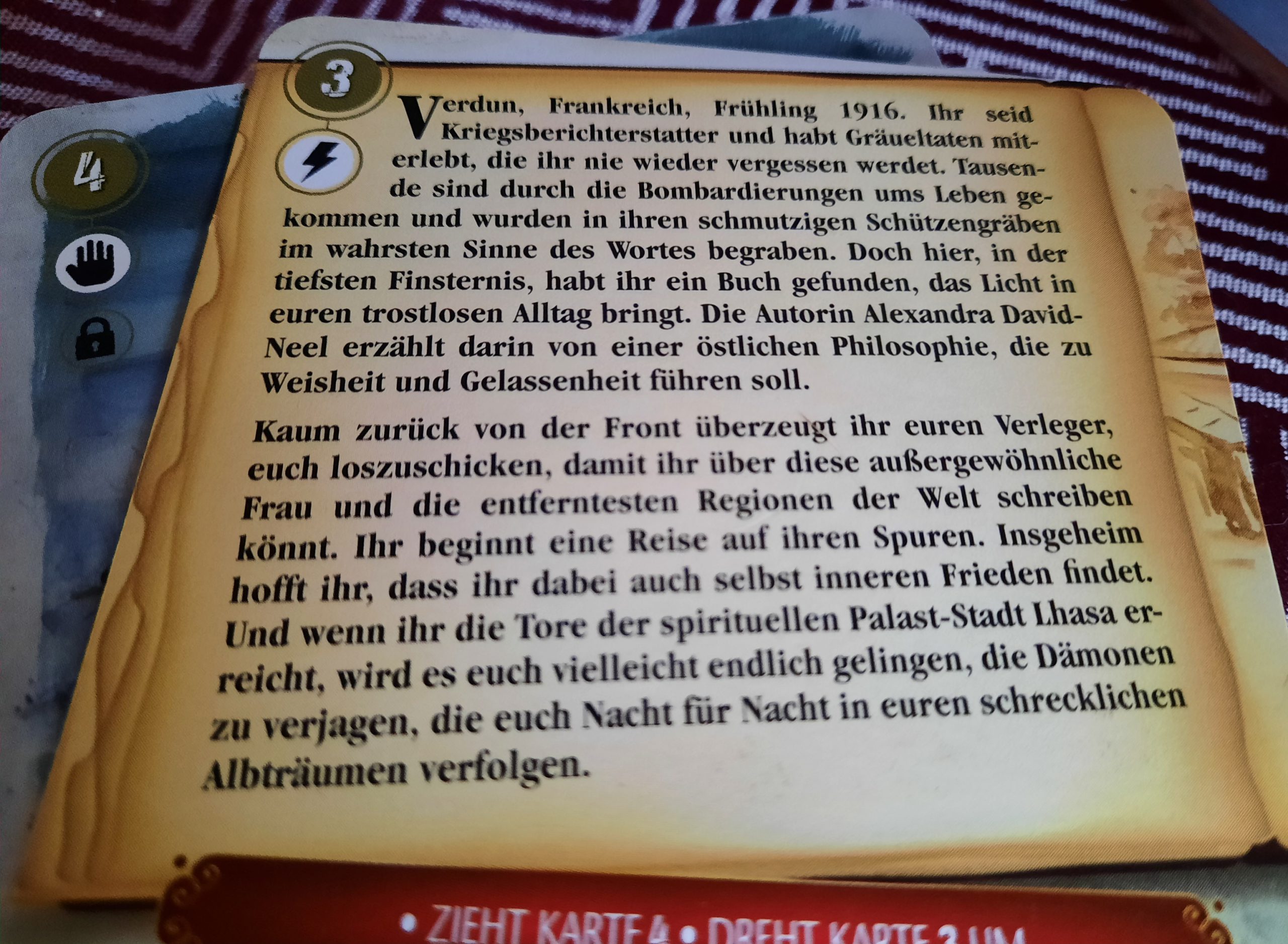 Man sieht eine Karte mit ganz viel Text.