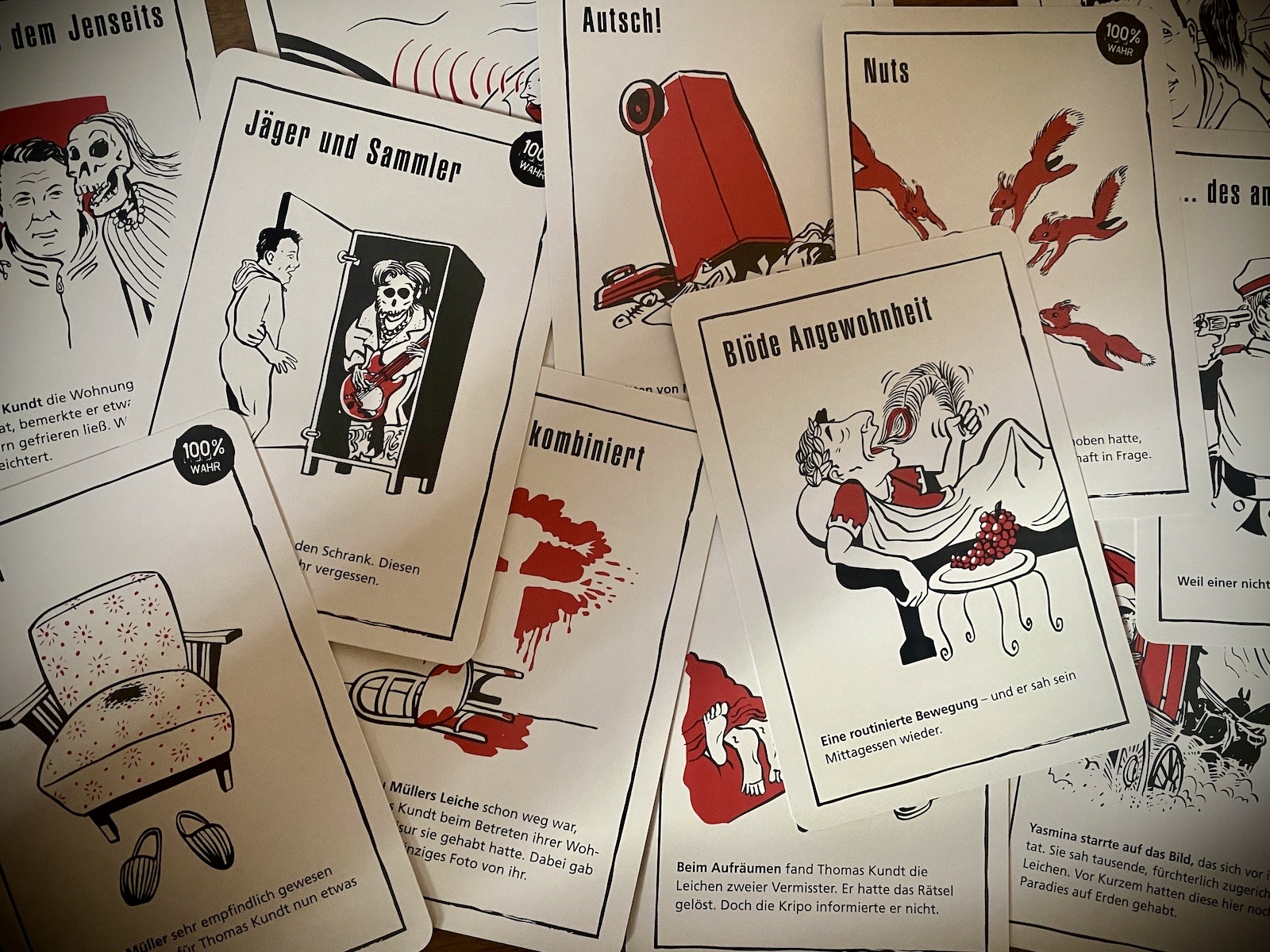 Tatortreinigerfälle liegen offen aus