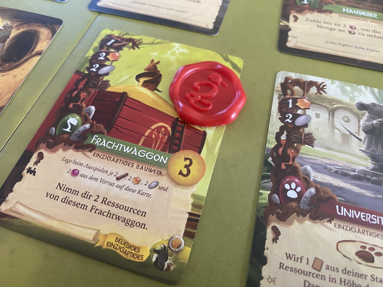 Der neue Marker ist im Stil eines roten Wachssiegels entworfen