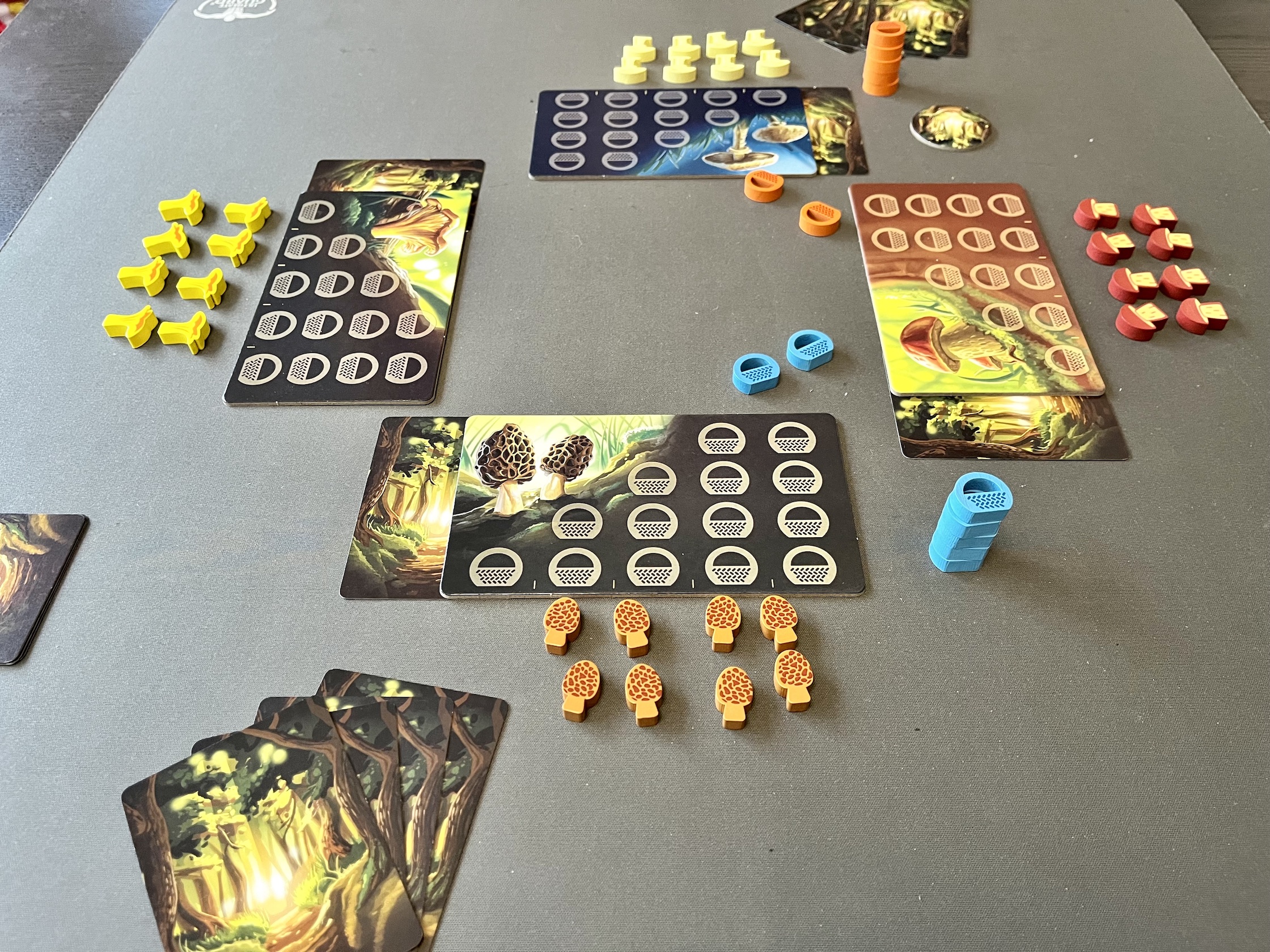 Der komplette Spielaufbau für 2 Personen