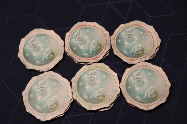 Auslage der Wunschplättchen.