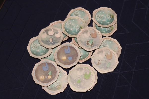 Alle Wunschplättchen auf einem Haufen.