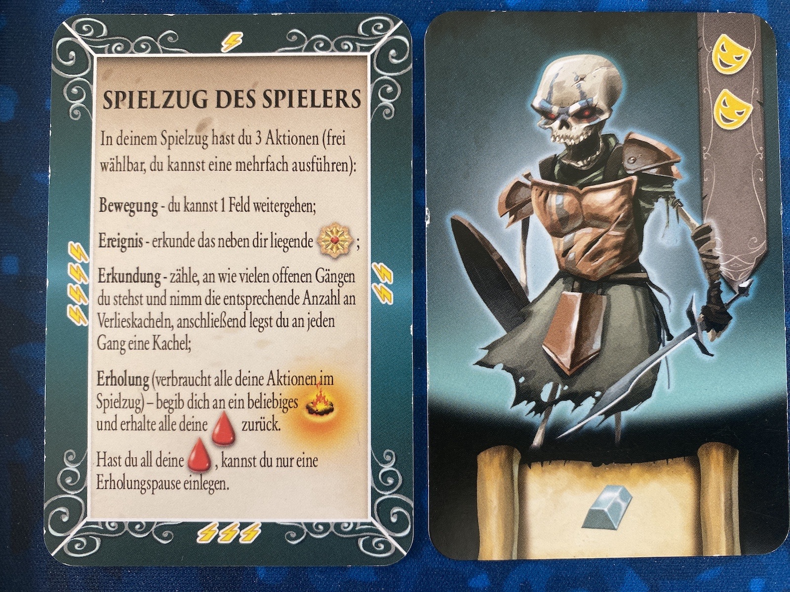 Um dieses Skelett zu besiegen, braucht man zwei gelbe Symbole.