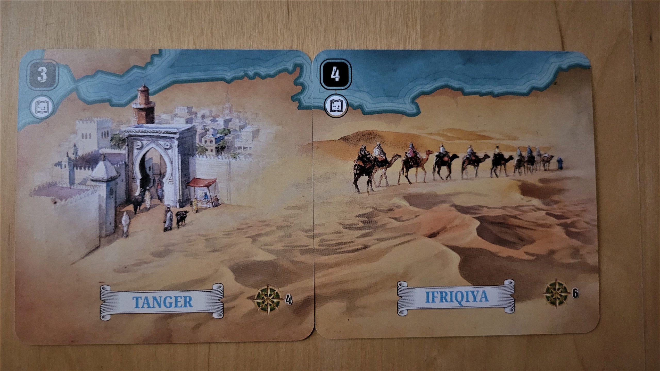 Die nächsten beiden Karten bilden den Start