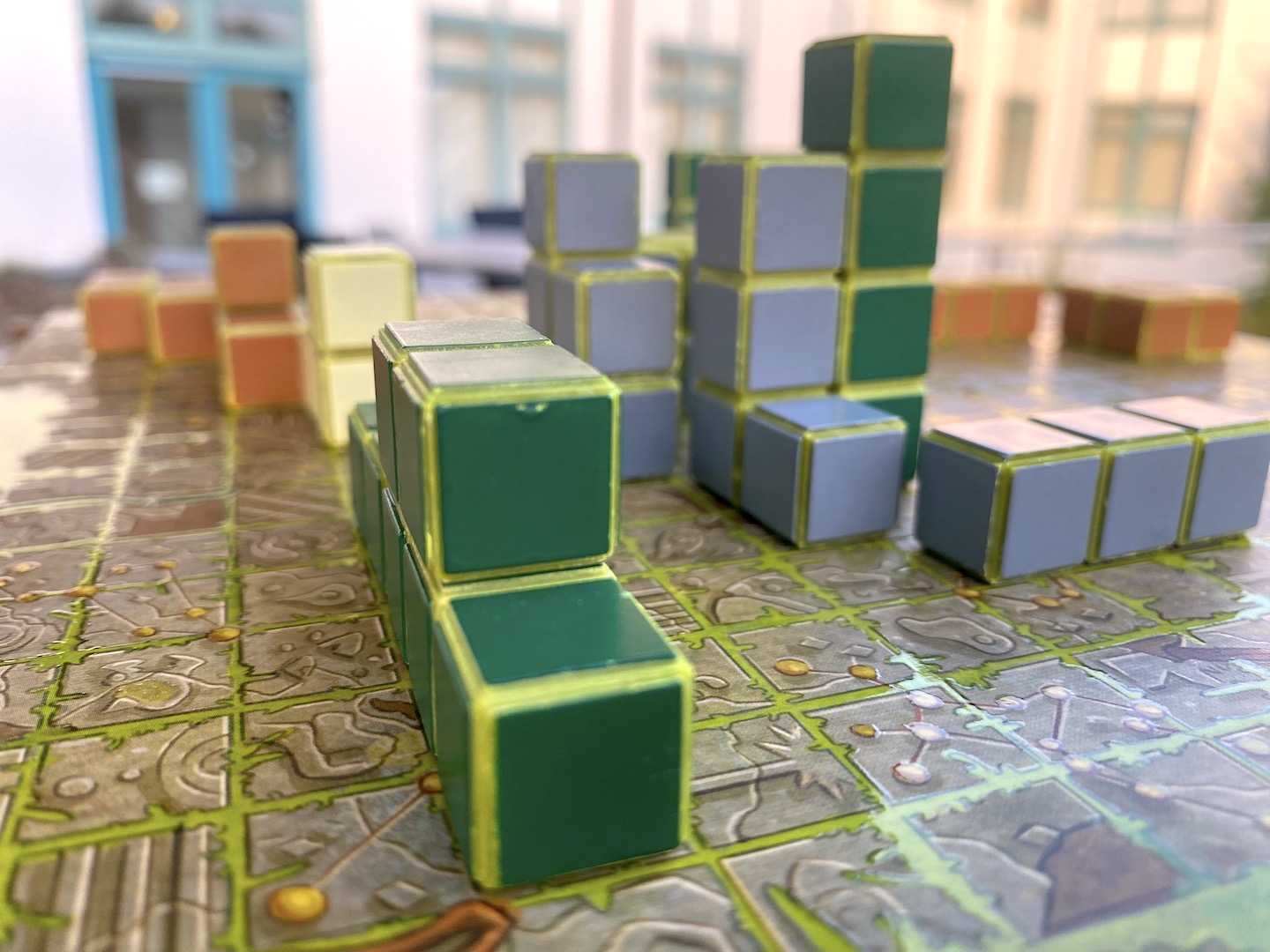 Eine Nahaufnahame der Spielsteine