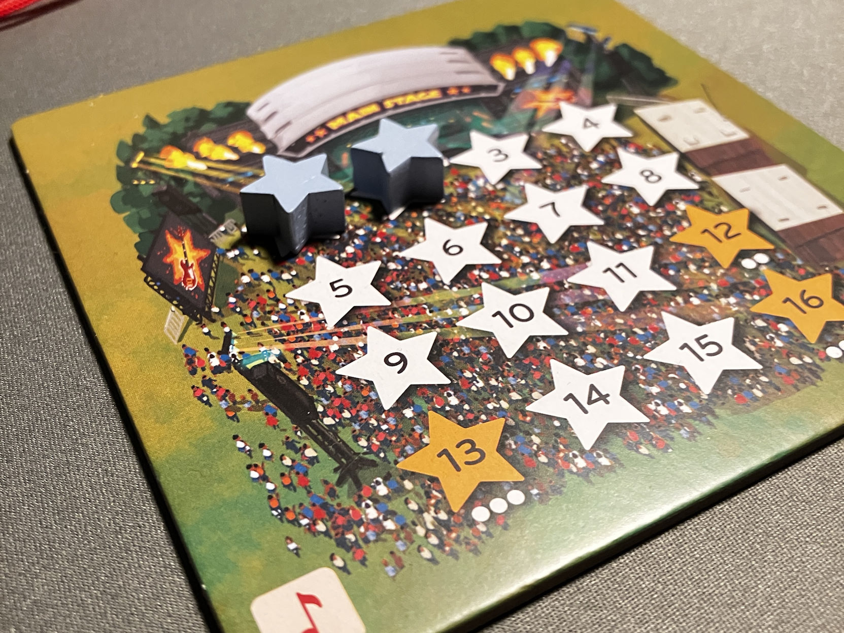 Der Endwertungsplan entspricht einer großen Konzertbühne