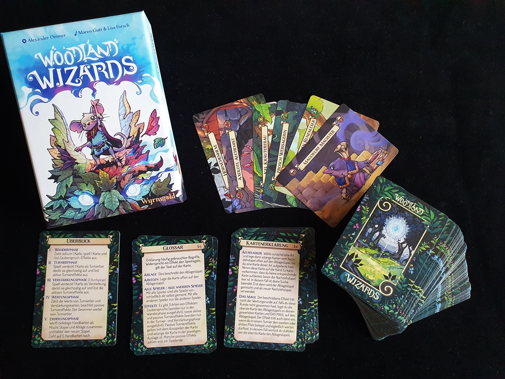 Spielkarton und Inhalt