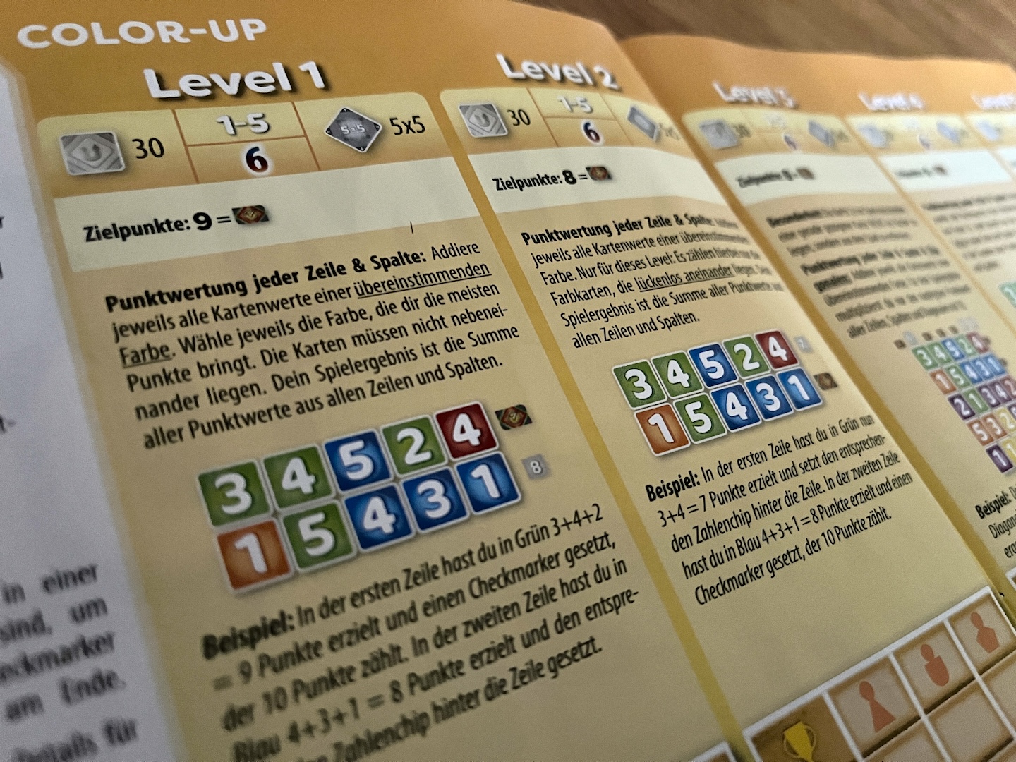 Blick in das Challenge-Heft