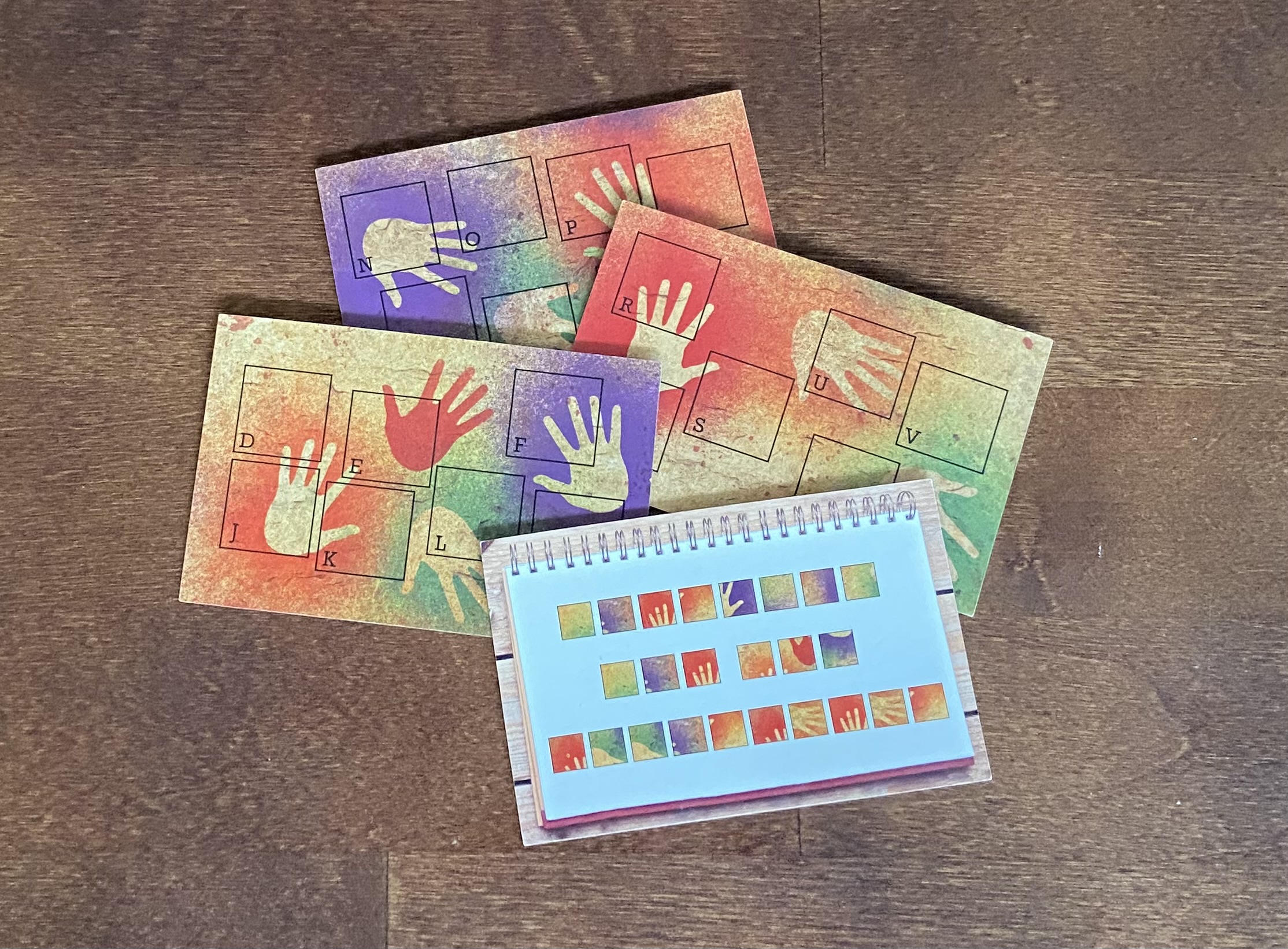 Lösungsschablonen und ein Teil des Rätsels