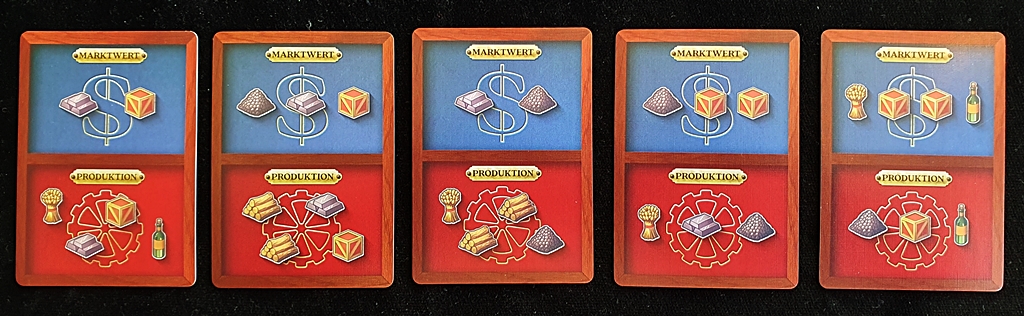 5 Beispiele für Karten Marktwert und Produktion