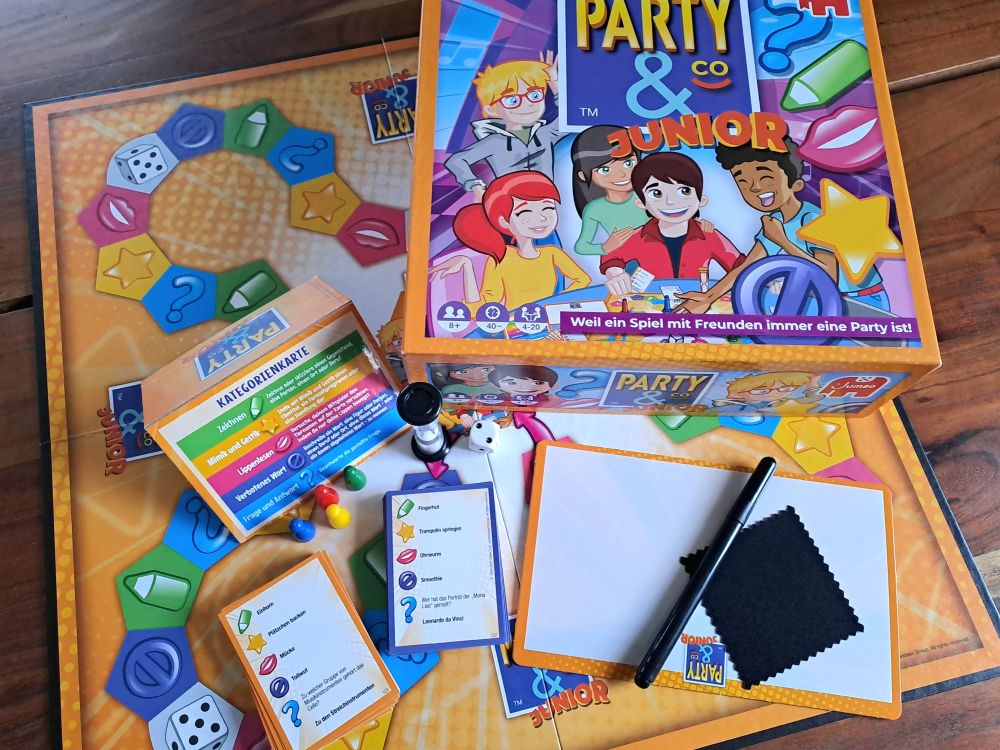 Spielkarton und Inhalt der Juniorausgabe