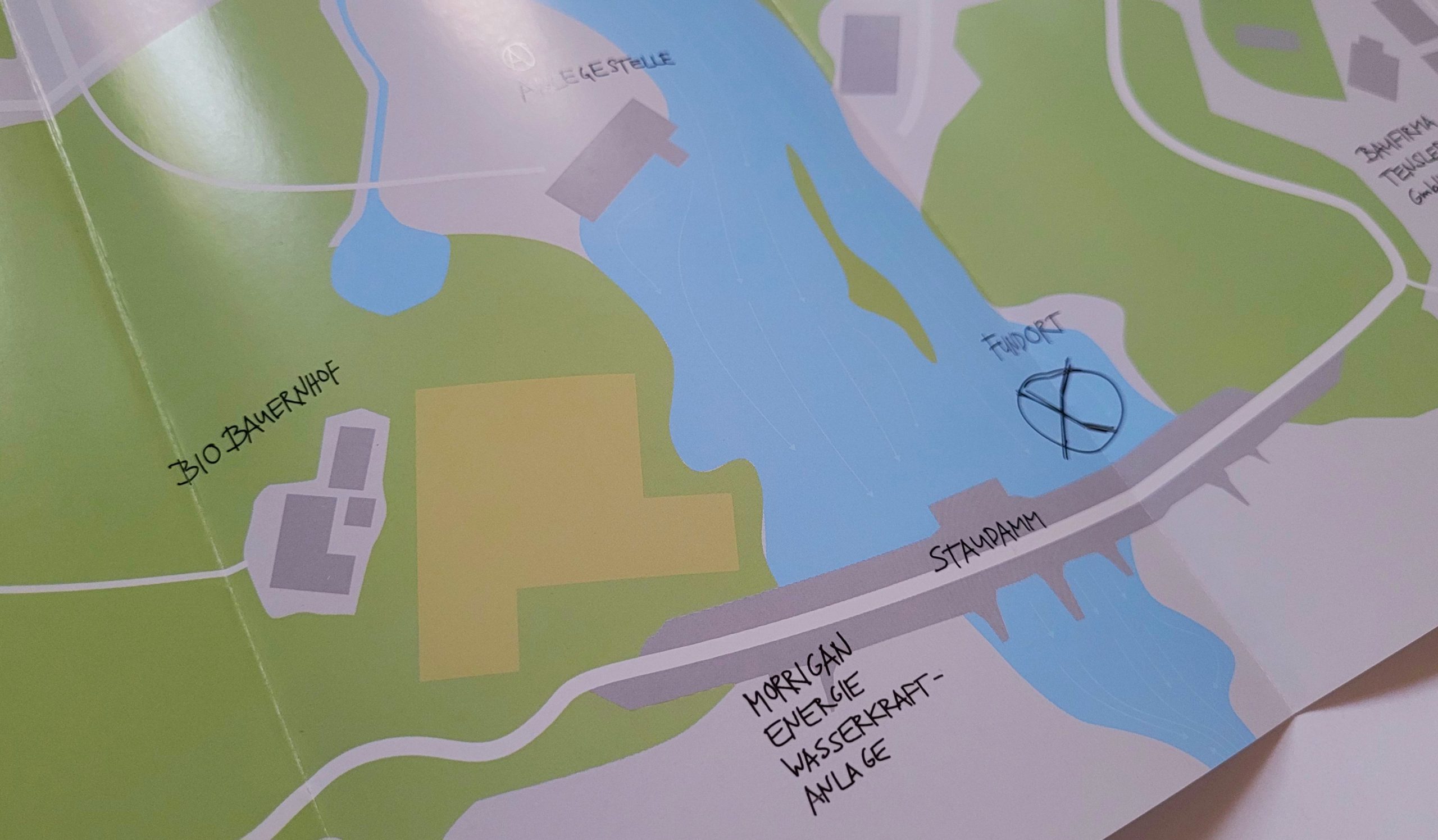 Ausschnitt aus einem Geländeplan