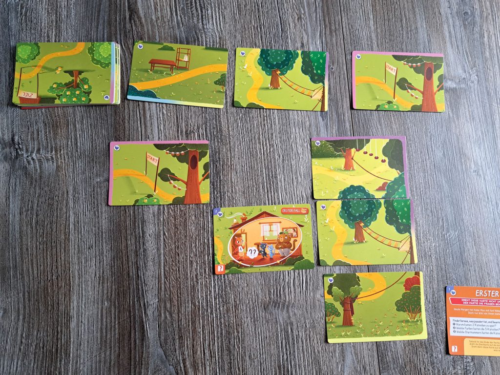 Beispiel, wie das Puzzle zum Lösen der Fälle entsteht