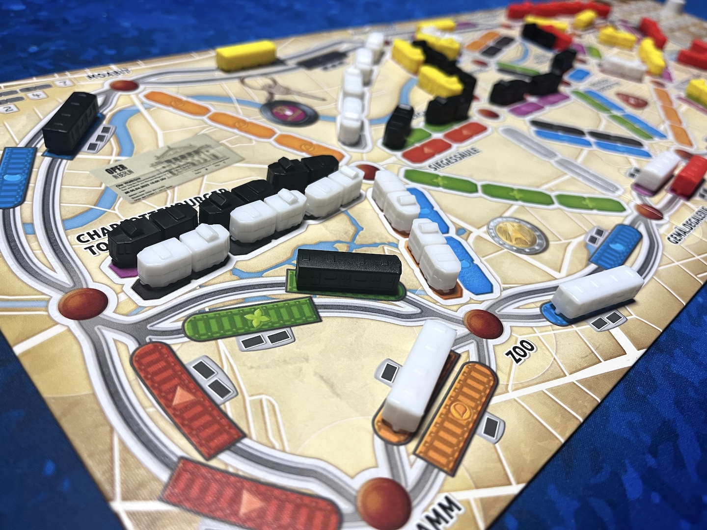 Blick auf den Spielplan