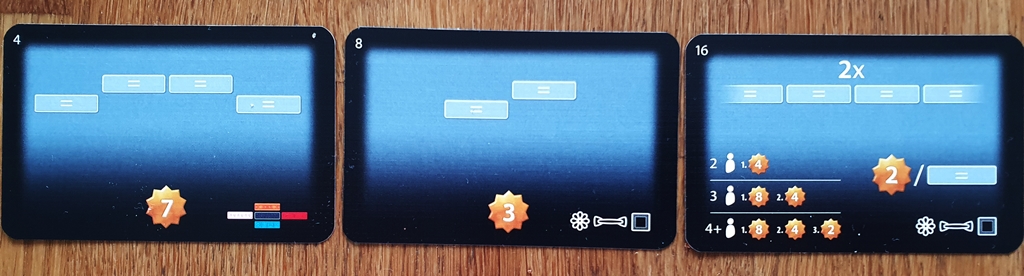 Drei einfachere Aufgabenkarten für den Einstieg