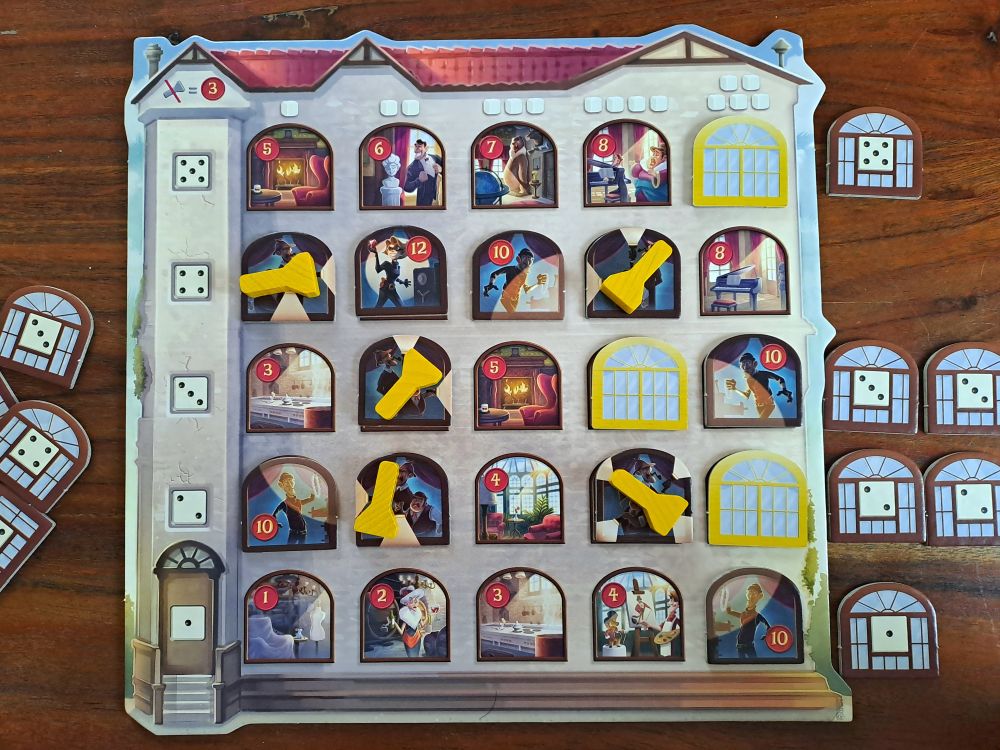 Das Haustableau am Spielende. 