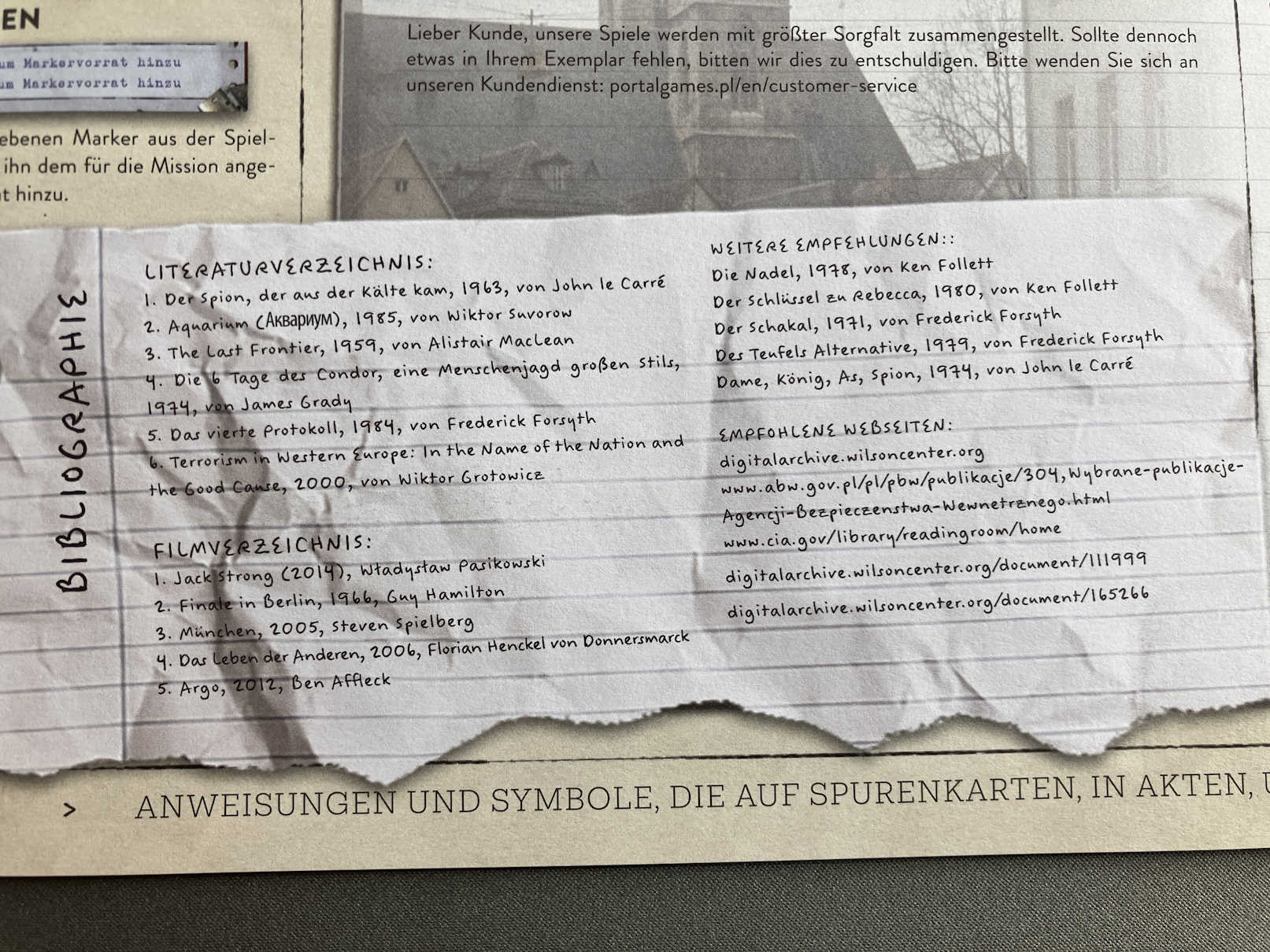 Hier aufgeführt - weiterführende Literatur und Geschichten