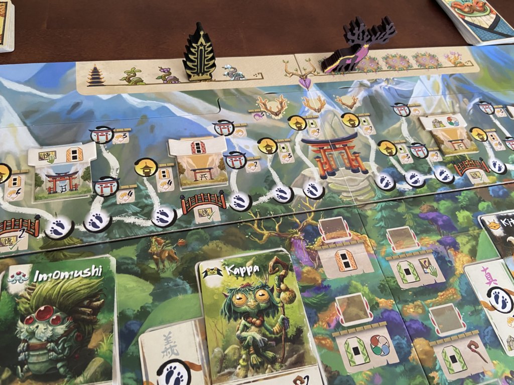 Detailaufnahme des Spielbretts