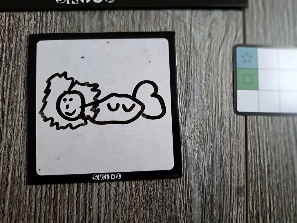 Fertiges Kunstwerk einer mitspielenden Person.