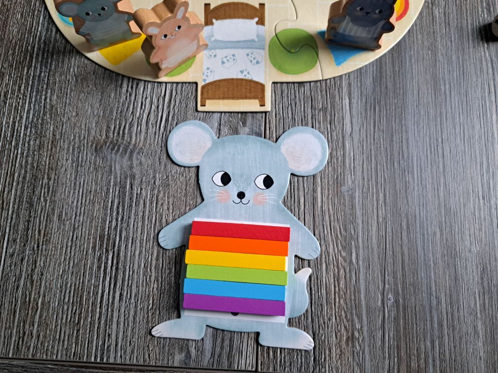 Vollständig angezogene Maus.