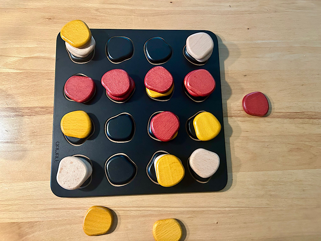 Ein Beispiel für eine 4er-Reihe .