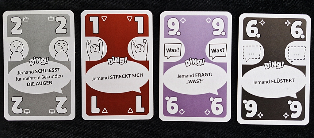 Vier Kartenbeispiele.