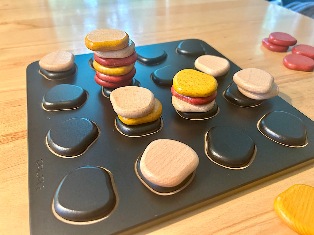 Blick auf das Spielbrett.