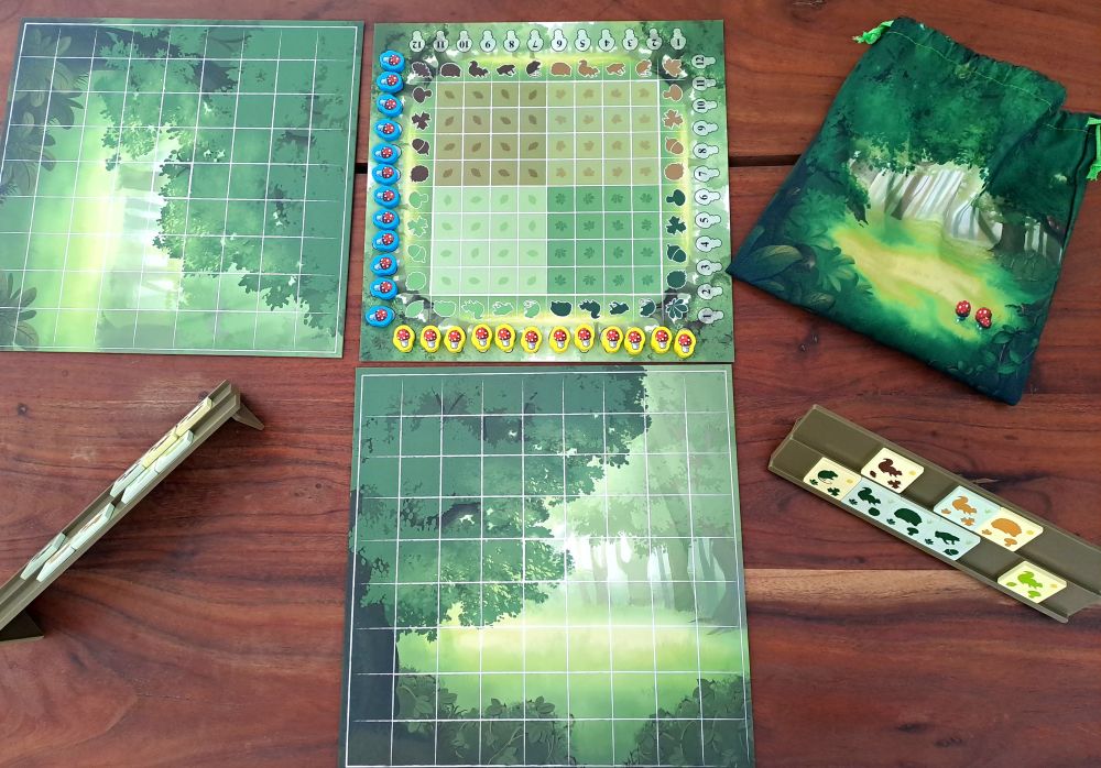 Spielaufbau für zwei Personen.