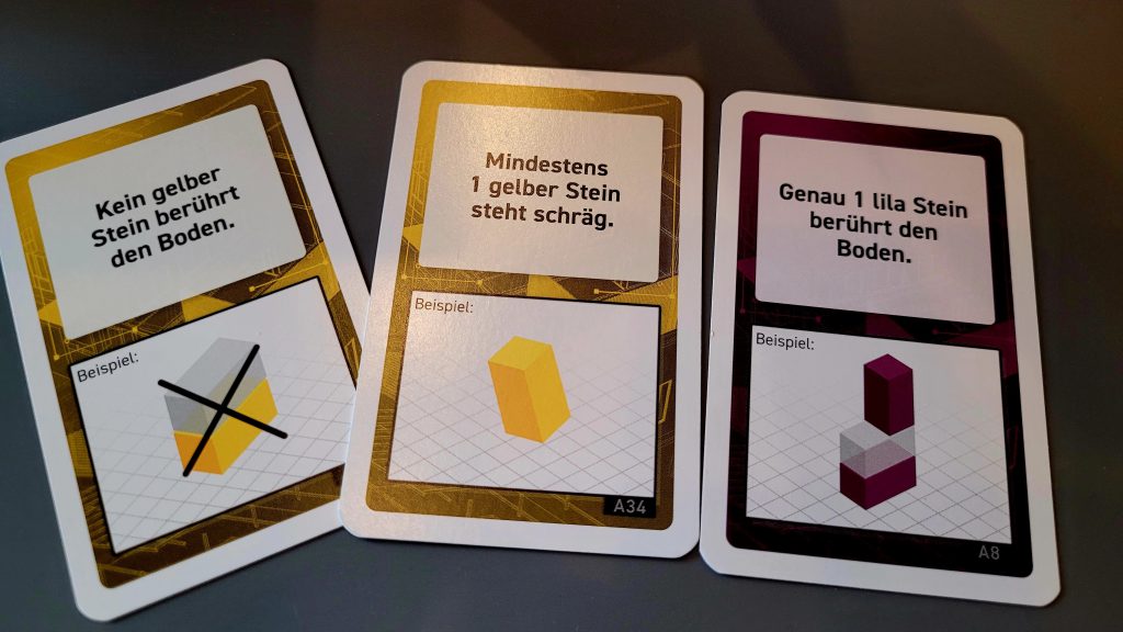 Drei Bedingungskarten