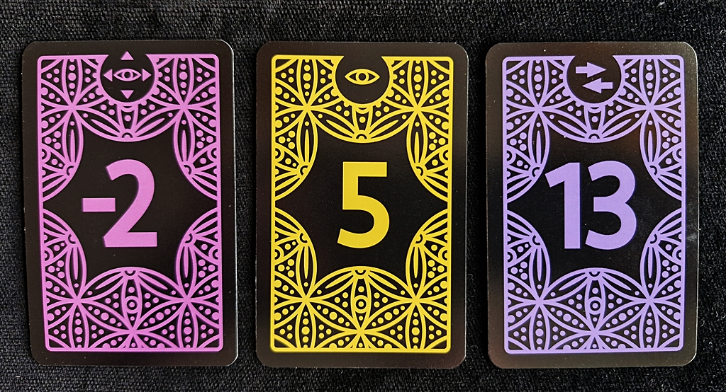 Die drei Karten mit Aktionsmöglichkeiten