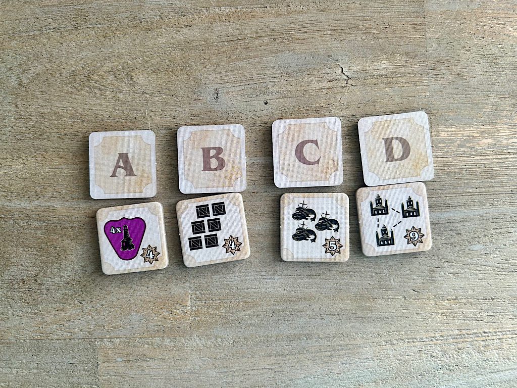 Erfolgsplättchen können zusätzliche Punkte geben