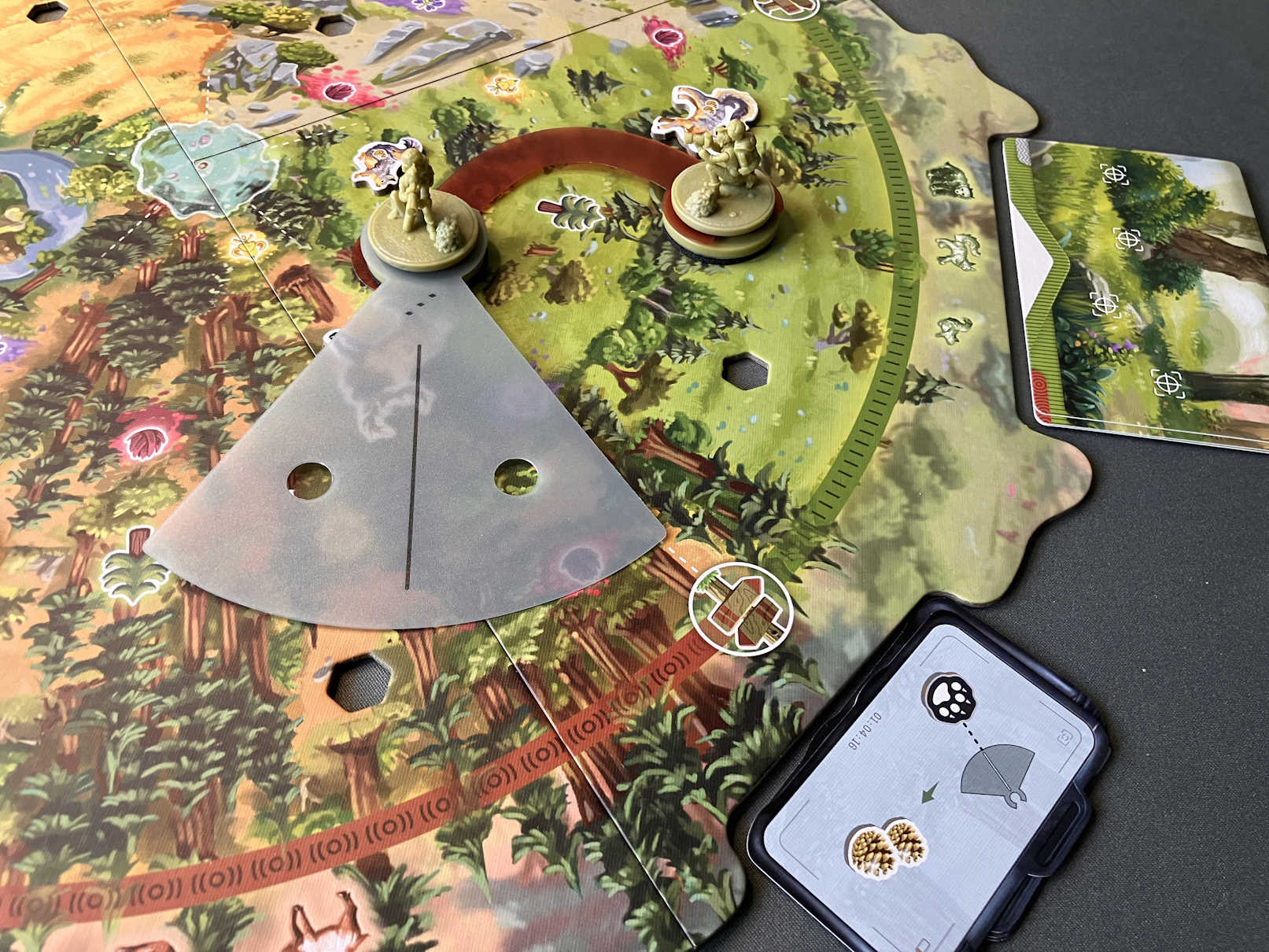 Detailaufnahme eines Spielzuges.