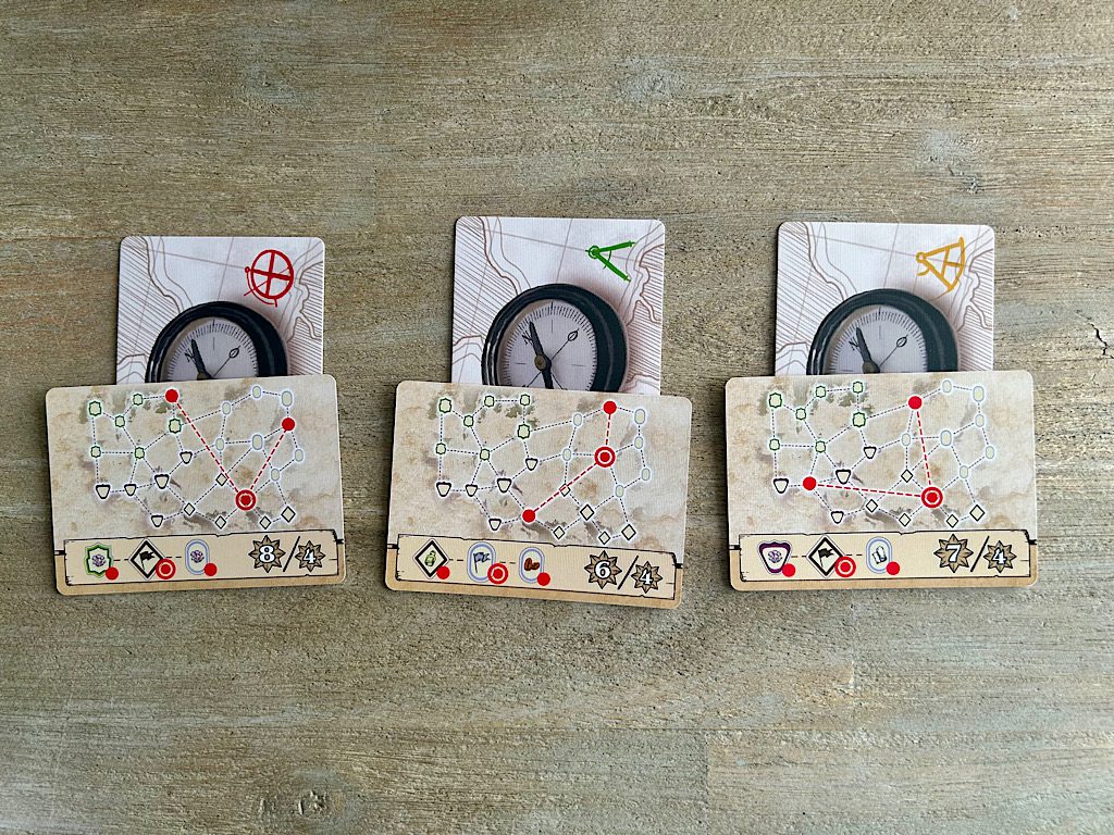 Die Netzwerkkarten geben am Spielende Punkte