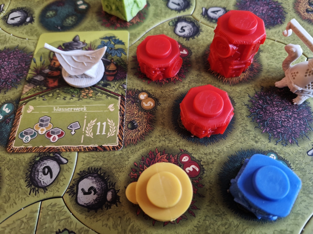 Eine Aufgabenkarte wurde erfüllt durch entsprechend angeordnete Gebäude