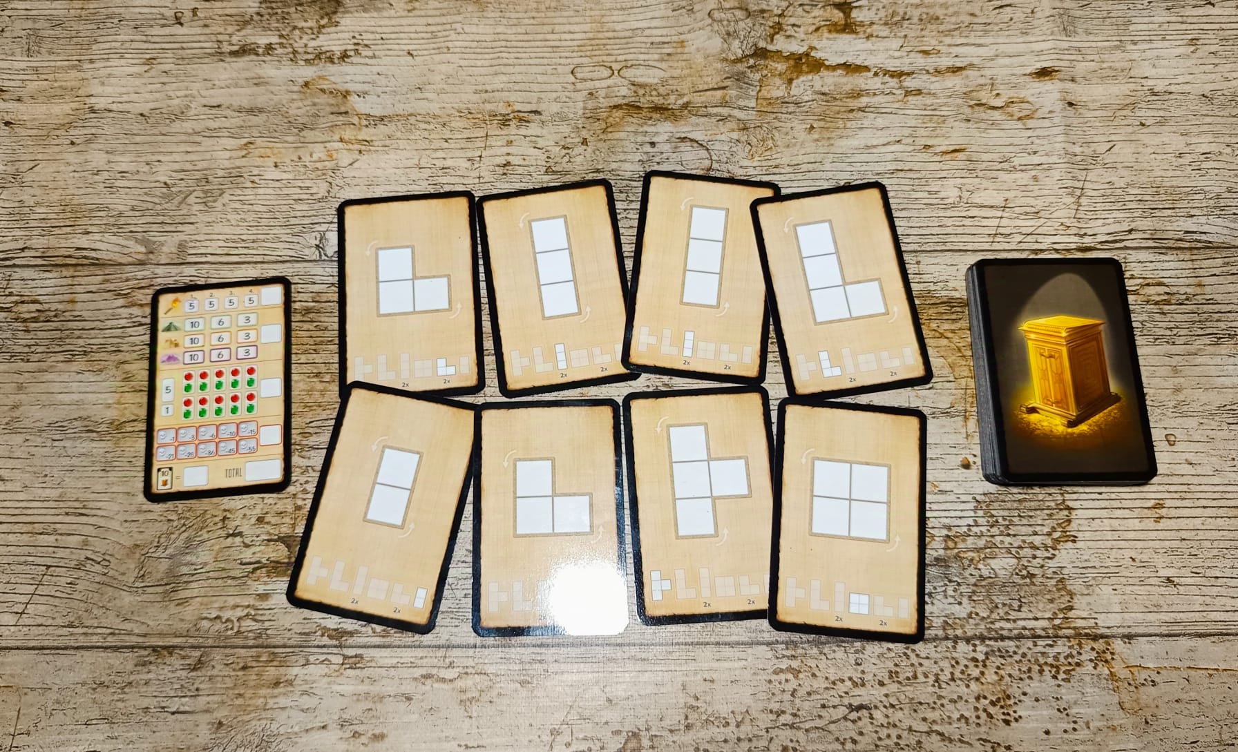 Es gibt 8 Musterkarten.