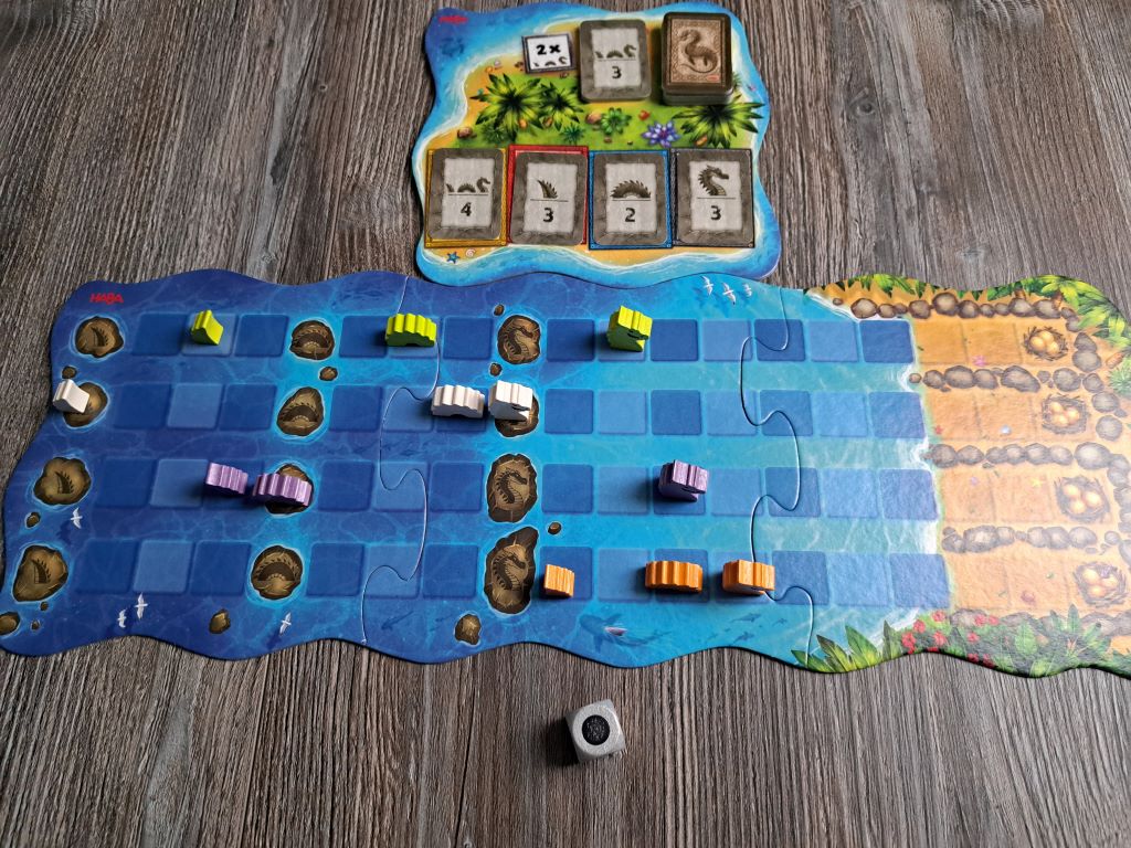 Blick auf das Spielbrett.