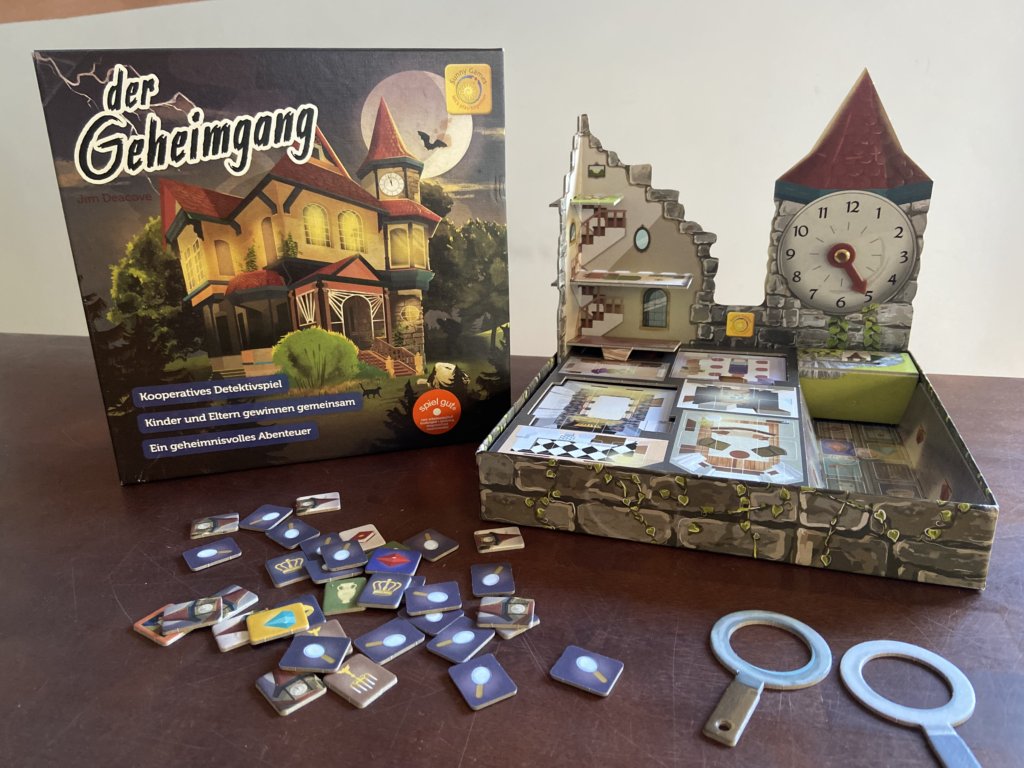 Spielkarton und Inhalt