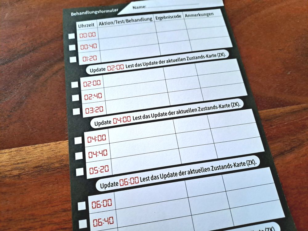 Zu sehen ist das Behandlungsformular.