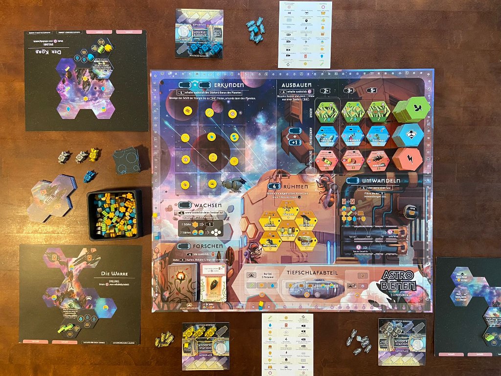 aufgebauter Spielplan