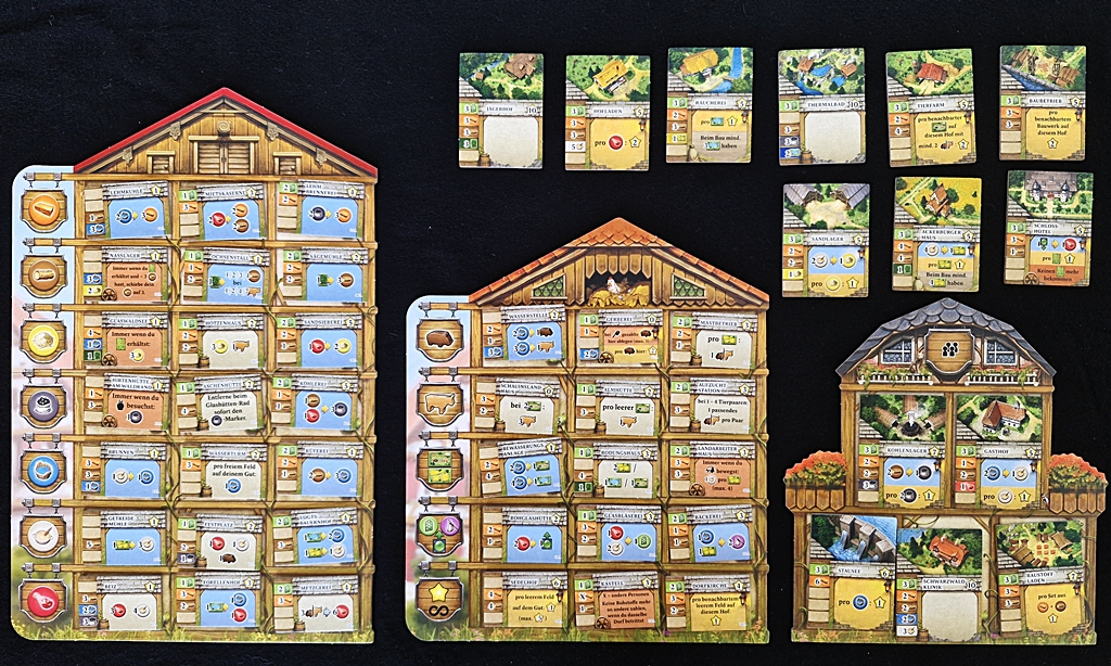 Die komplette Auslage von Gebäuden.