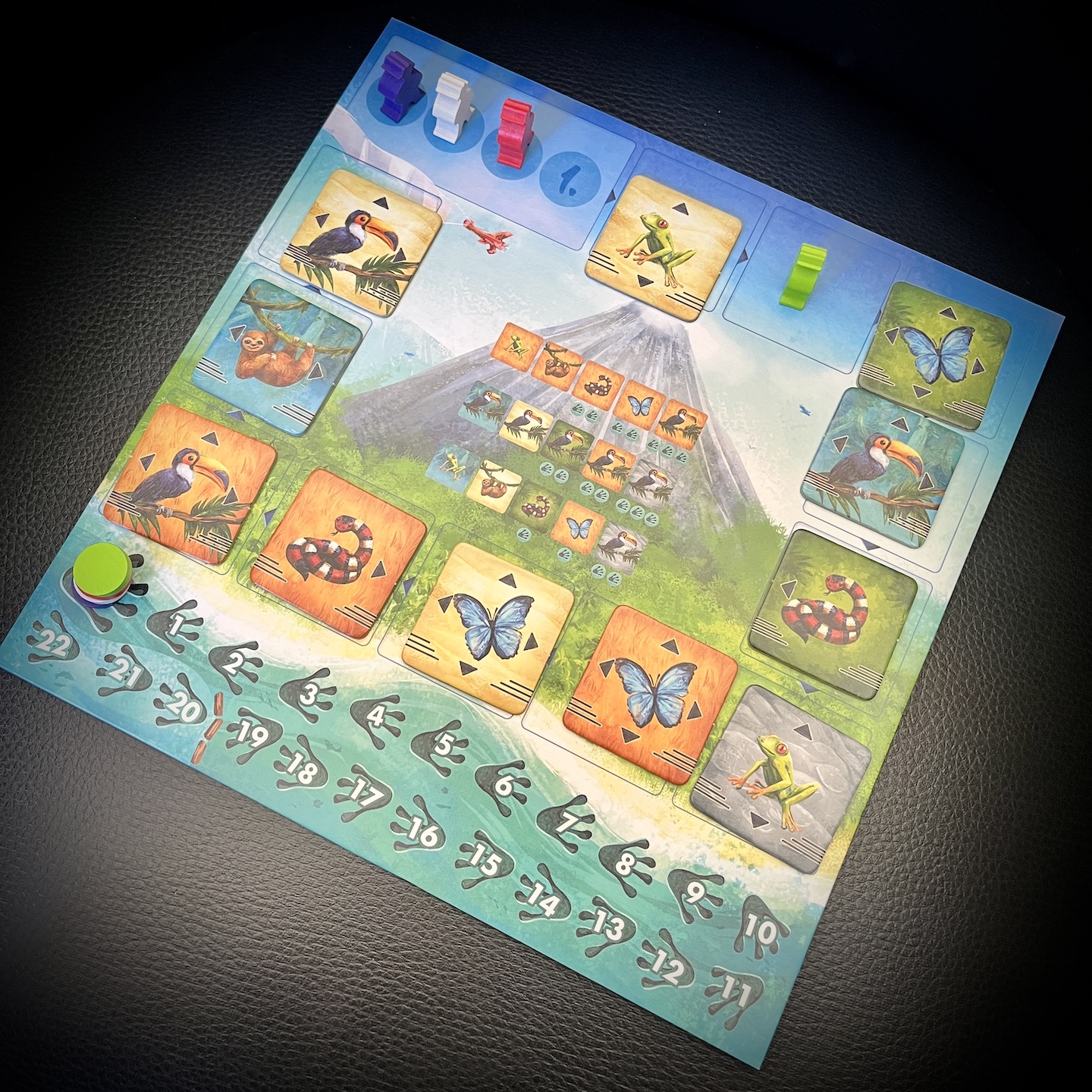 Spielbrett zu Spielbeginn.