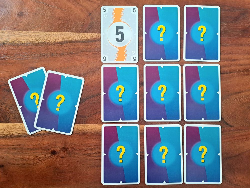 Zu sehen ist mein 3x3-Raster zu Beginn.