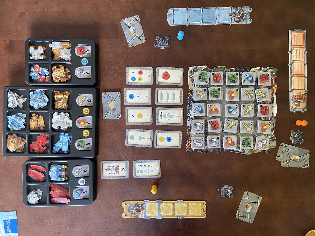 Spielaufbau für 3 Spielende