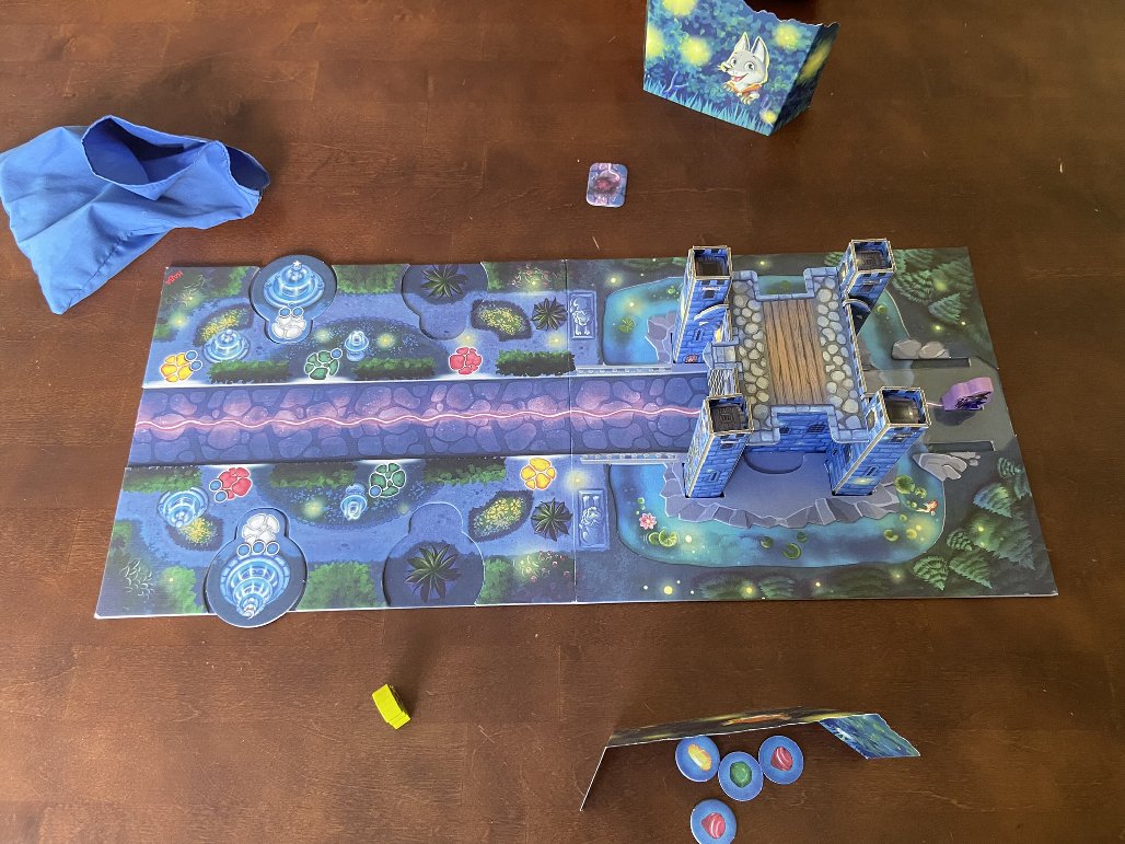 Spielaufbau für 2 Spielende.