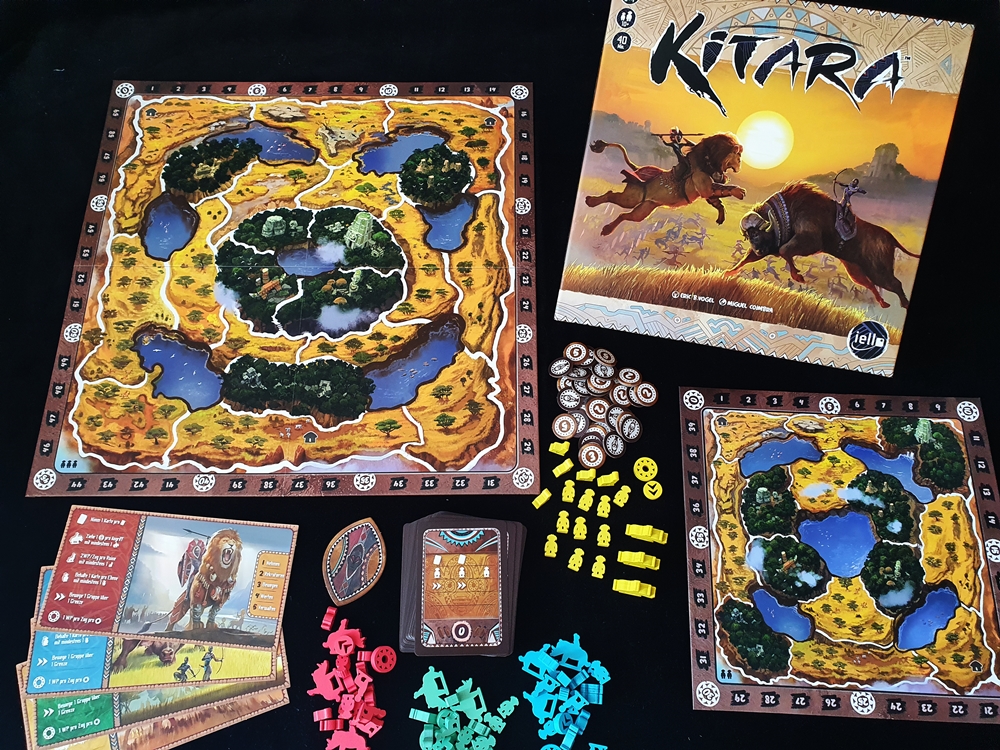 Spielkarton und Inhalt