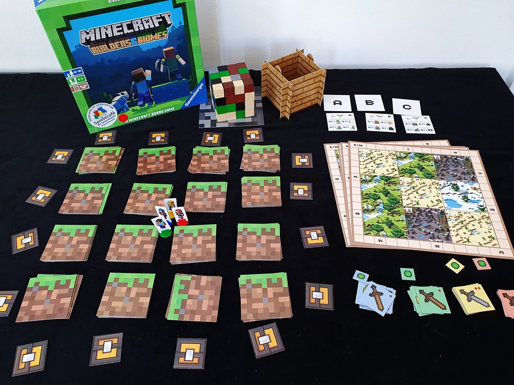 Spielkarton und Inhalt