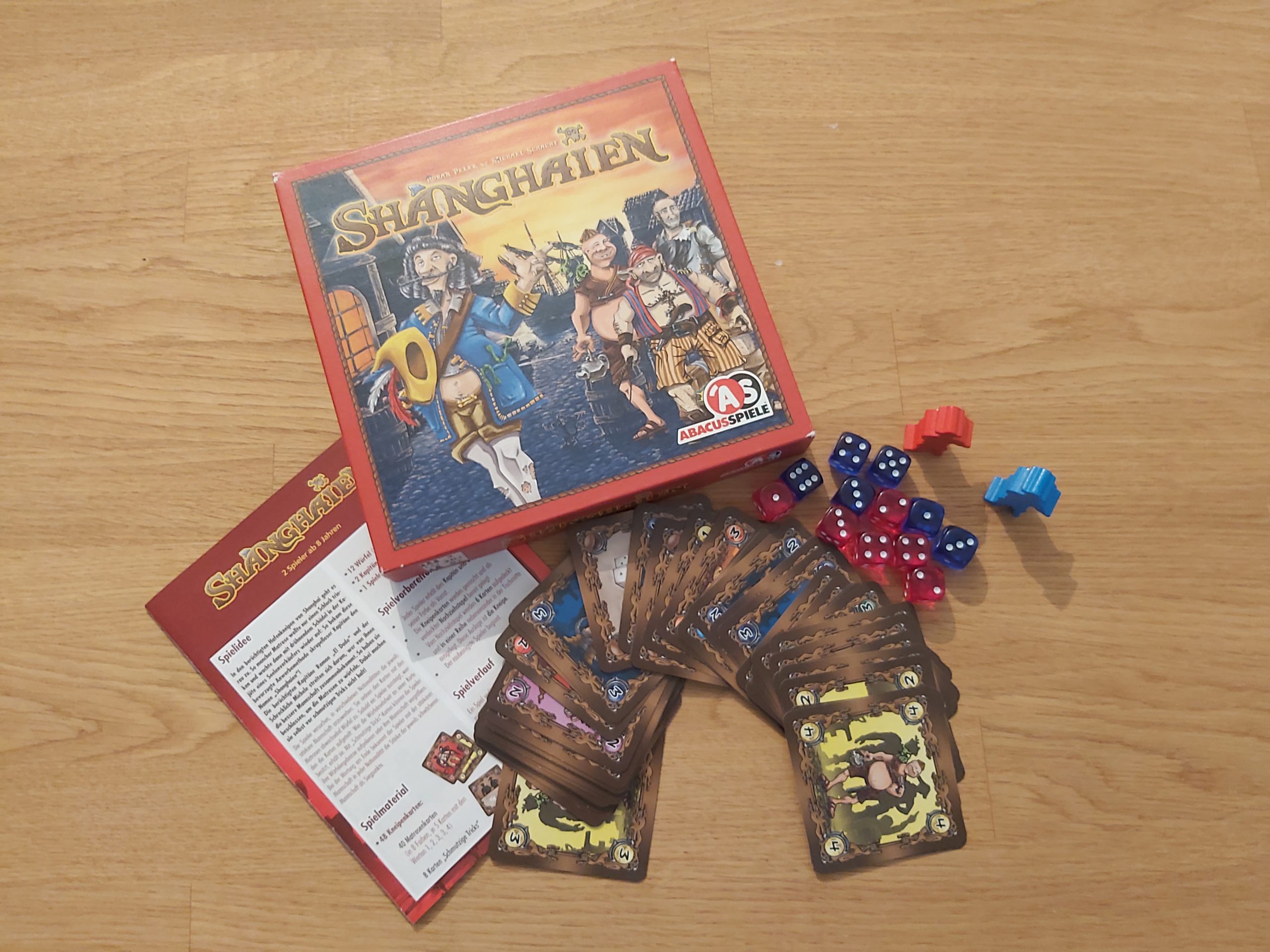 Zu sehen ist das Material von Shanghaien inkl. Verpackungvon Shanghaien