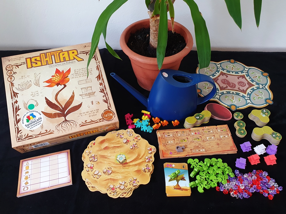 Spielkarton und Inhalt